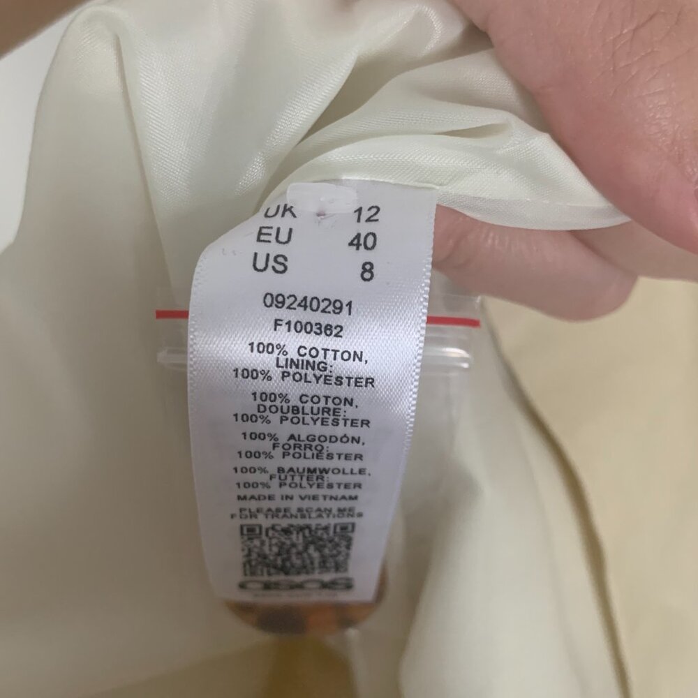 Nwt Asos Front Button Down Flowy Duster Khaki Tre… - image 8